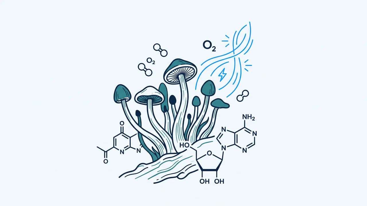 Illustration representing Cordyceps