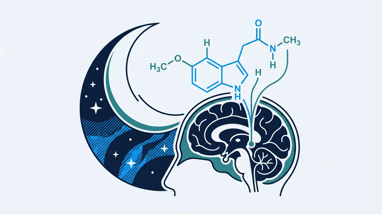 Illustration representing Melatonin