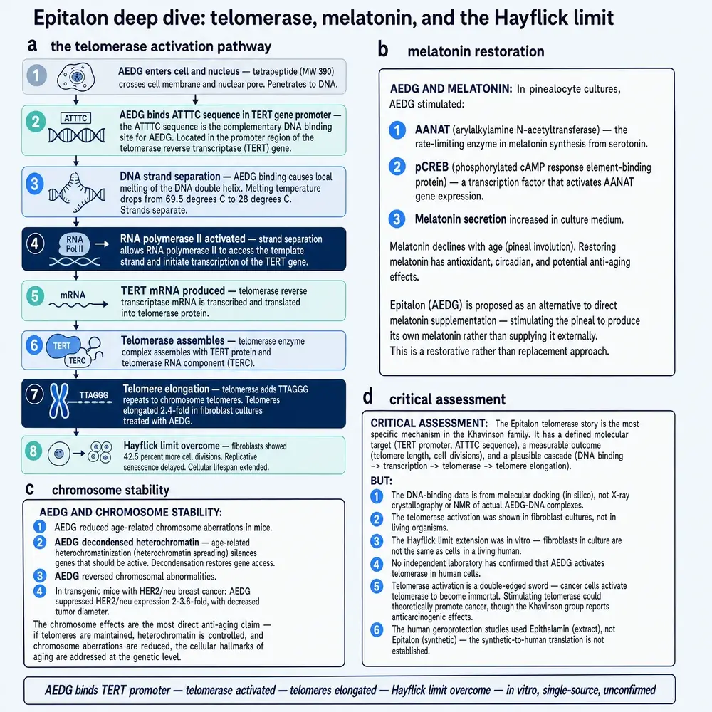 Epitalon telomerase and melatonin pathway deep dive