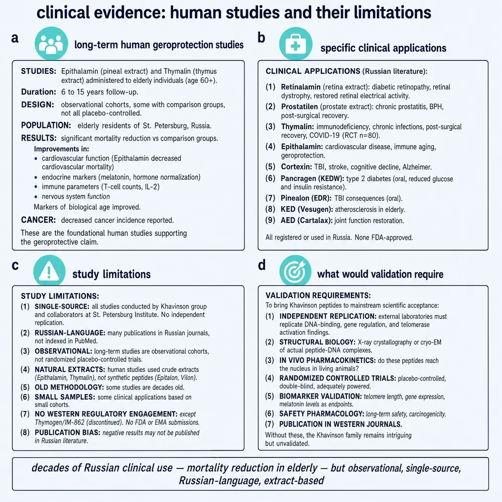 Clinical evidence ladder and study limitations