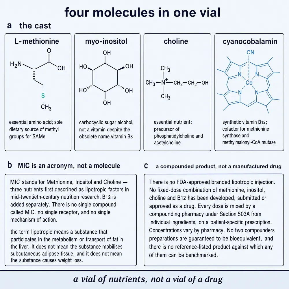 The four components of the formula