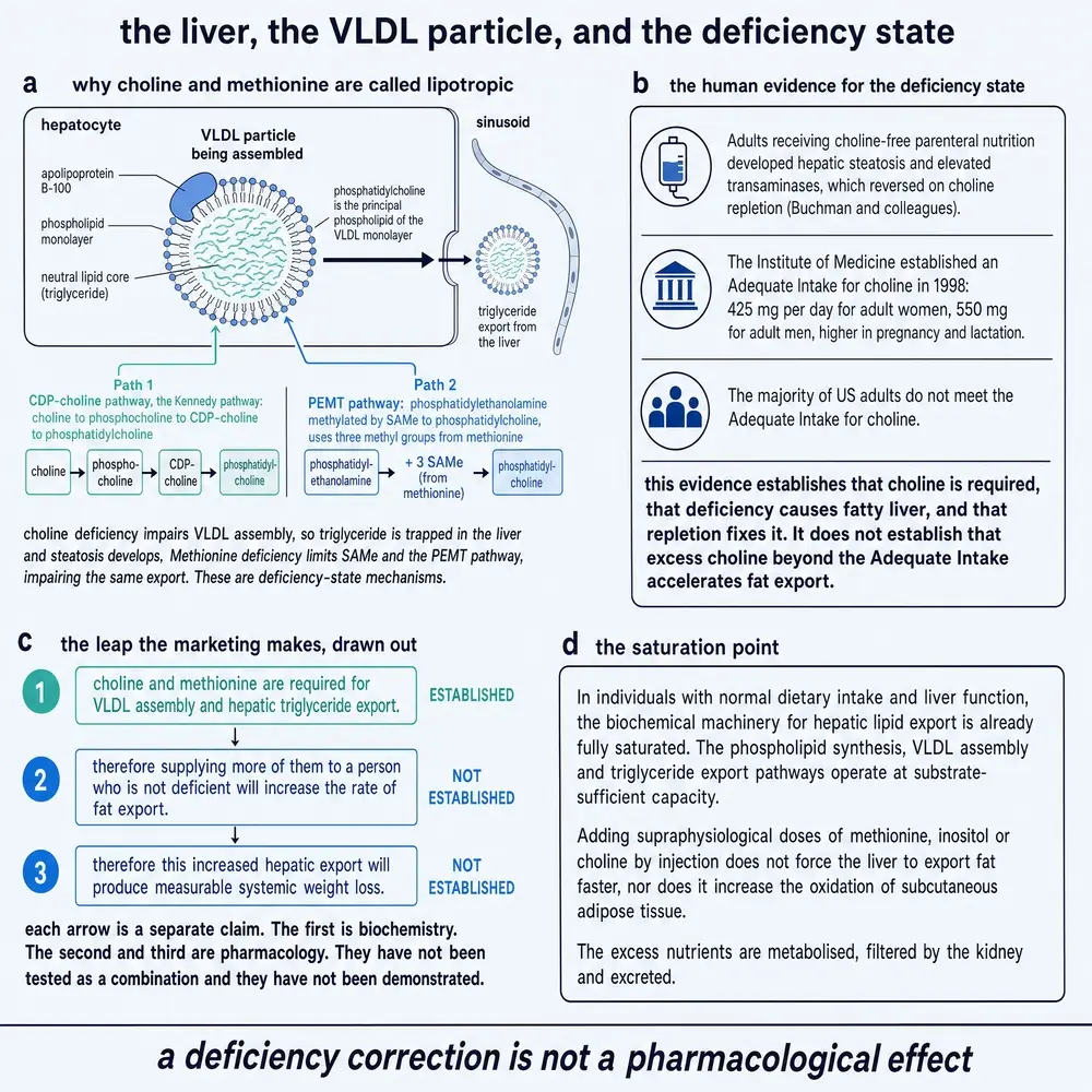 The liver, the VLDL particle and the deficiency state