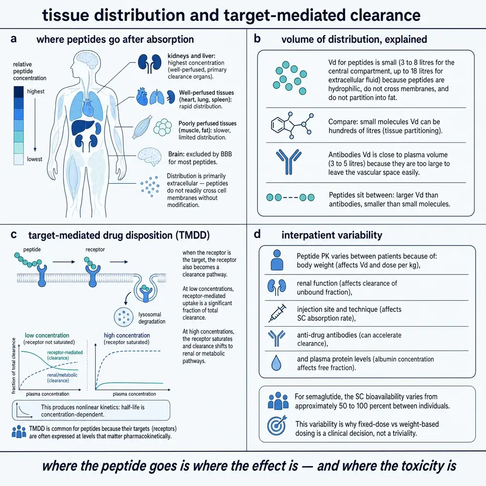 Tissue distribution and target-mediated clearance