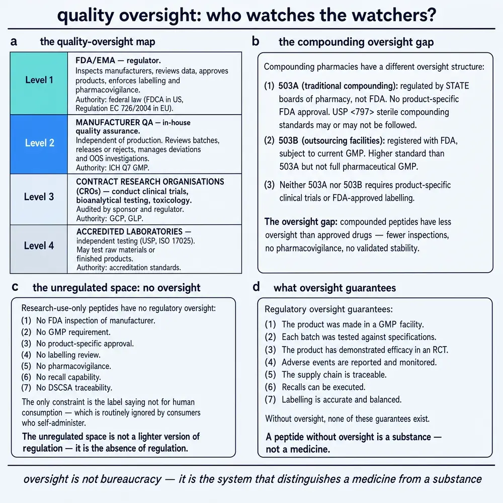 Quality oversight: who watches the watchers?