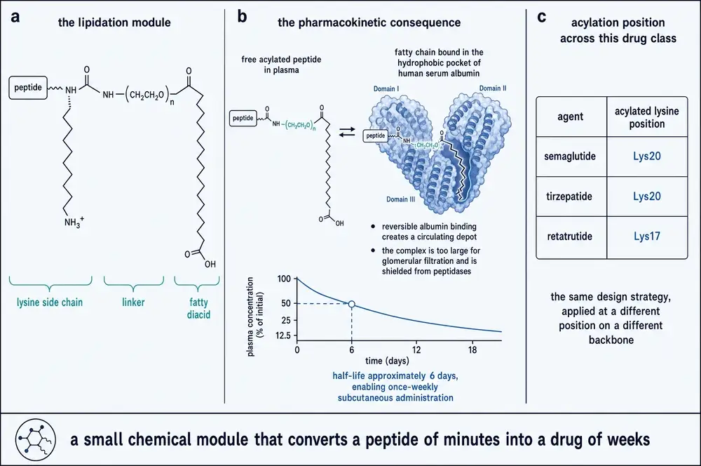 The lipidation module