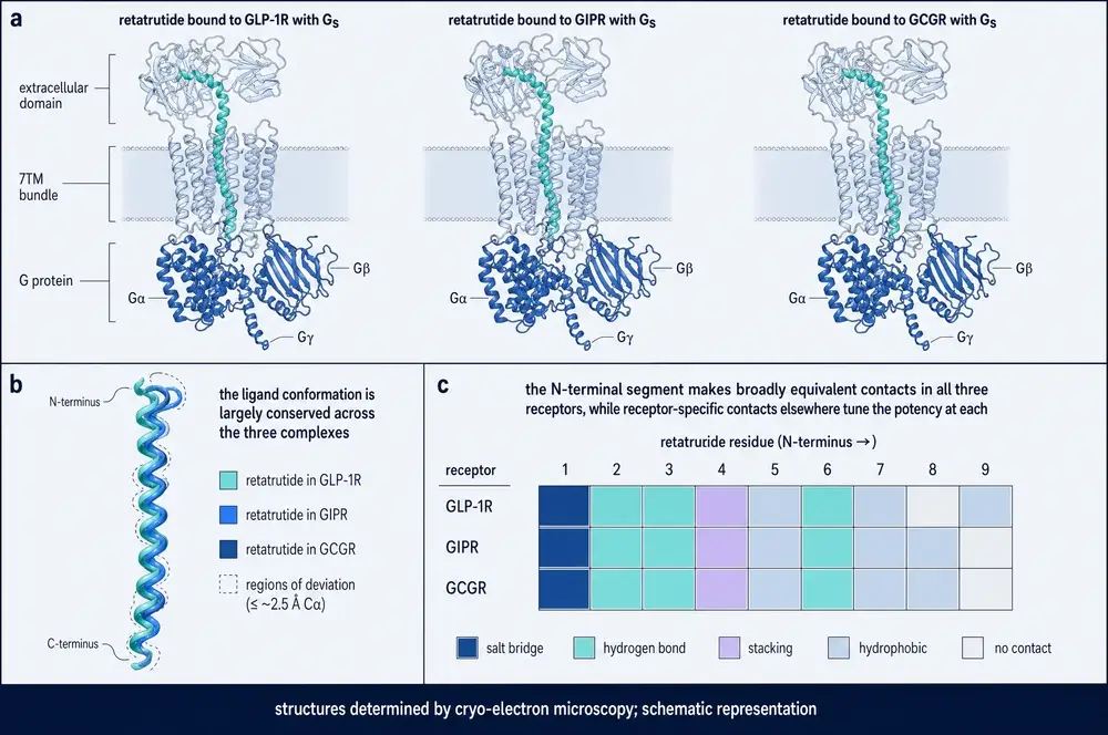 Structural basis of triple agonism