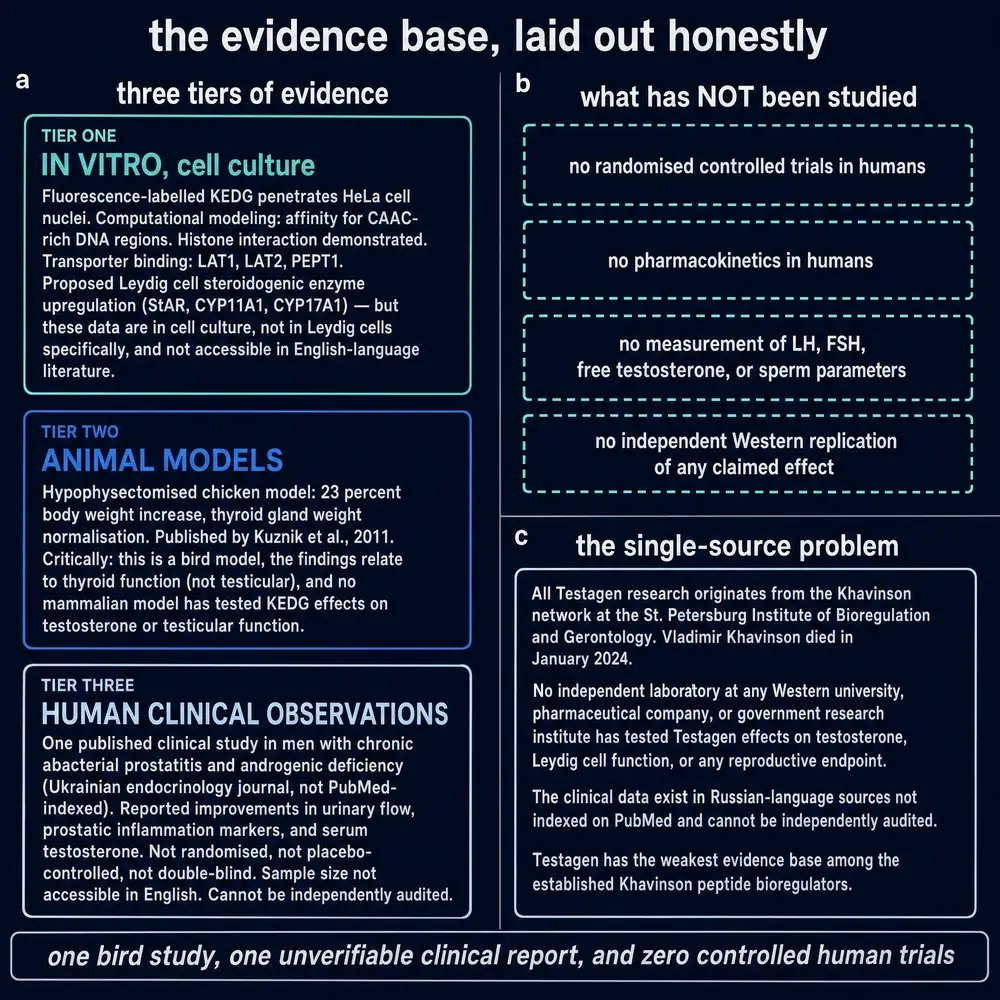 Three-tier evidence base and empty boxes