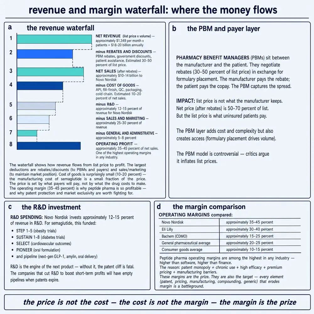 Revenue and margin waterfall