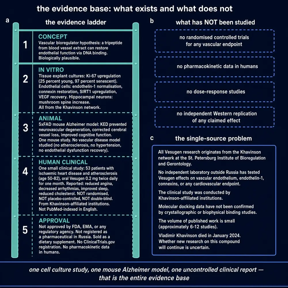 Evidence ladder and what has not been studied