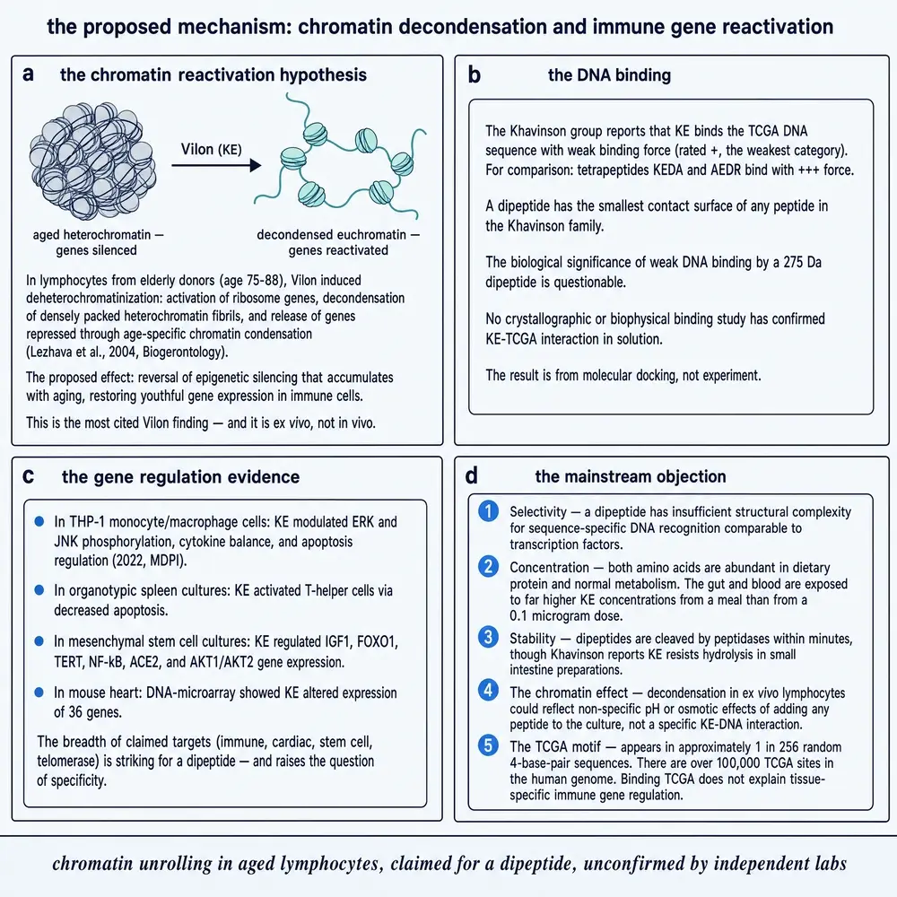 Proposed chromatin and gene-regulation mechanism and mainstream objections