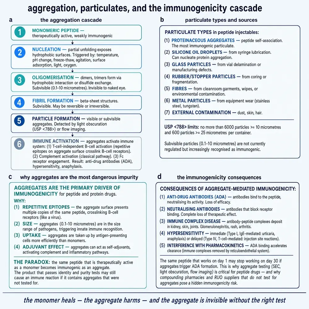 Aggregation, particulates, and the immunogenicity cascade.